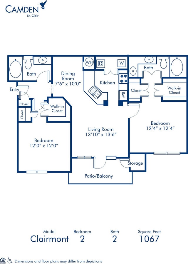 Floorplan - Camden St. Clair