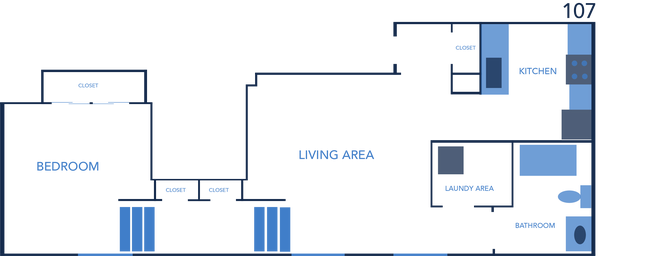 Floorplan - Barton Apartments