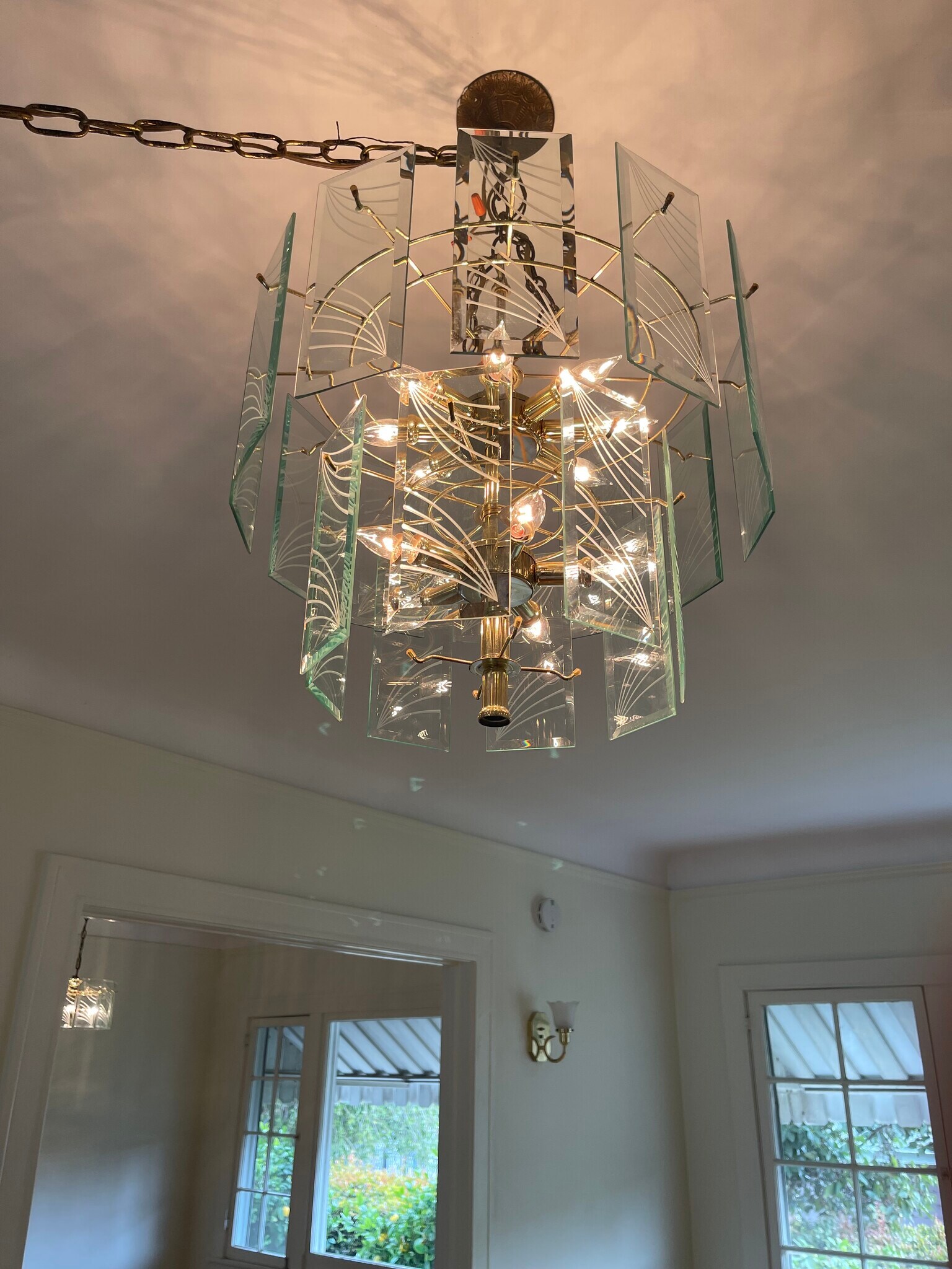 Living room chandelier - 324 S Coronado St