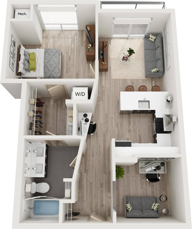 Floor Plan N - Ox-Op Apartments