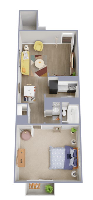 A2 Floorplan - Palatia Apartment Homes