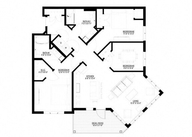 Floorplan - The Legends of Apple Valley 55+ Apartments