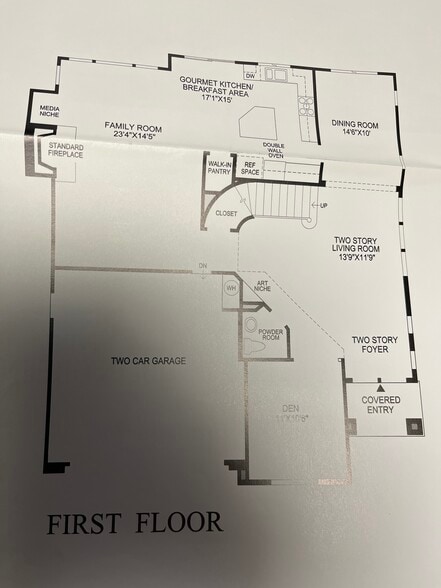 floor plan - main level - 4431 Bangor Ct