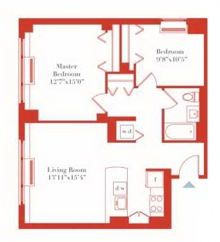 2BR/2BA - The Copper Hill