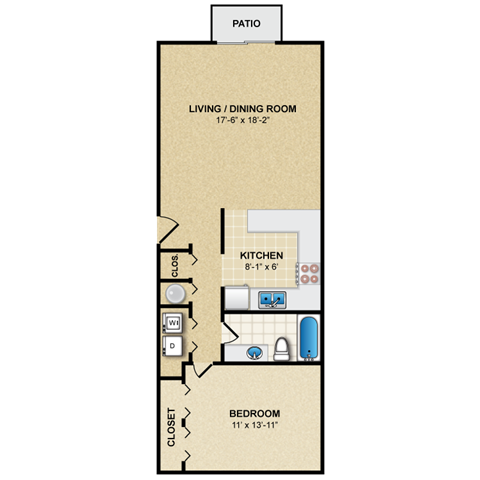 Floorplan - Preston Court Apartment Homes