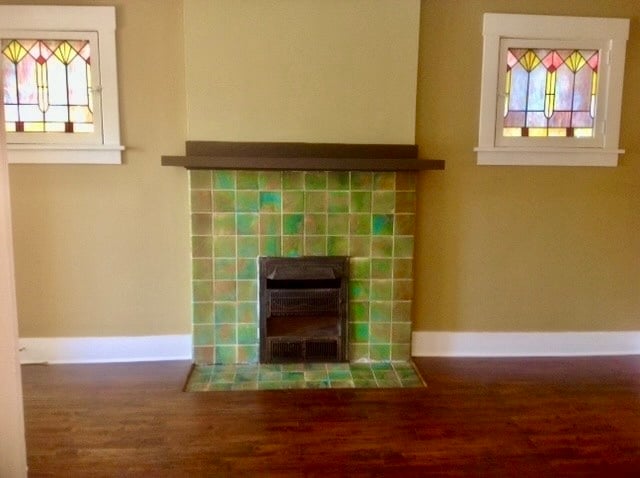 living room fireplace - 3733 California Ave