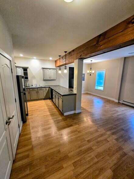Open Concept Kitchen/Dining/Living Area - 264 Elm St