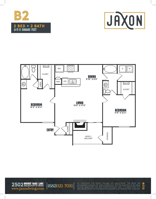 B2- 2Bed/2Bath - Jaxon