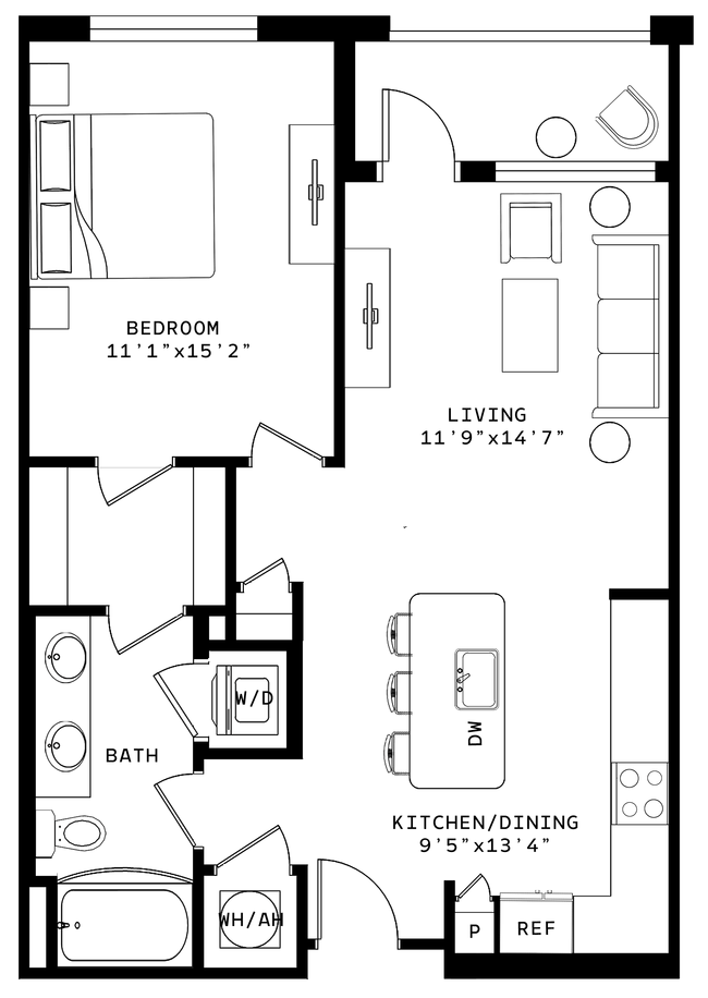 Floorplan - Venable Durham Apartments