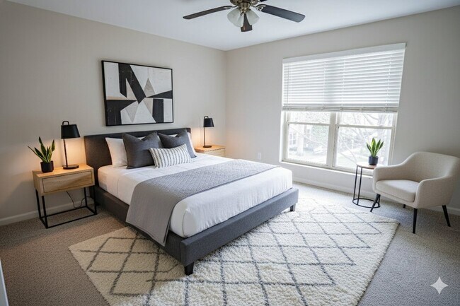 Woodmere 1 Bed Bedroom - Woodmere Apartments