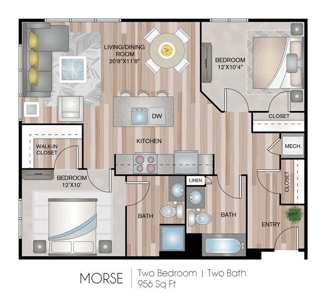 956 Sq Ft - One Webster