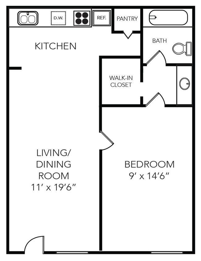 Aloma - 1 Bed 1 Bath - 530 Sq. Ft. - Serena Winter Park