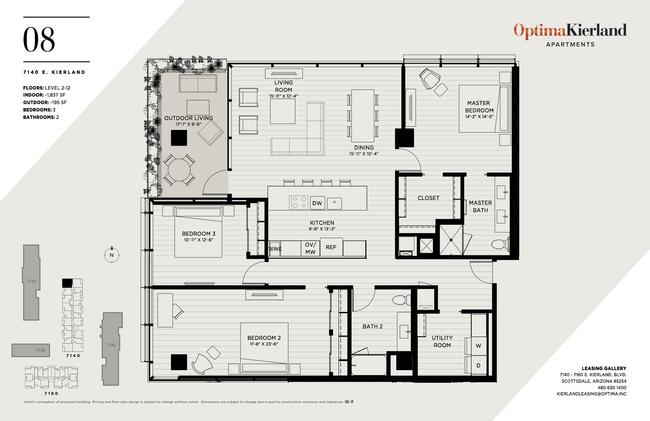 Floorplan - Optima Kierland Apartments