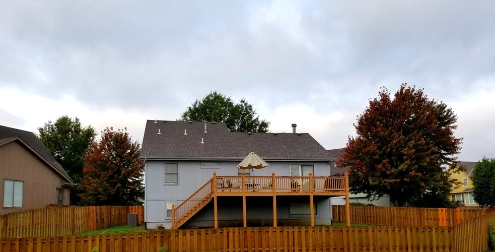 Back view of the house w/yard. - 21506 W 53rd Terrace