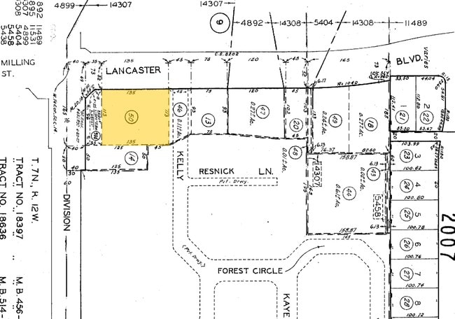 Plat Map - 102 E Lancaster Blvd
