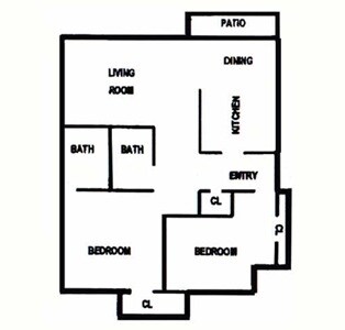 2BR/2BA - Sierra Woods
