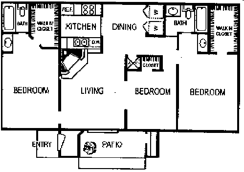 3BR/2BA - Cedar Ridge