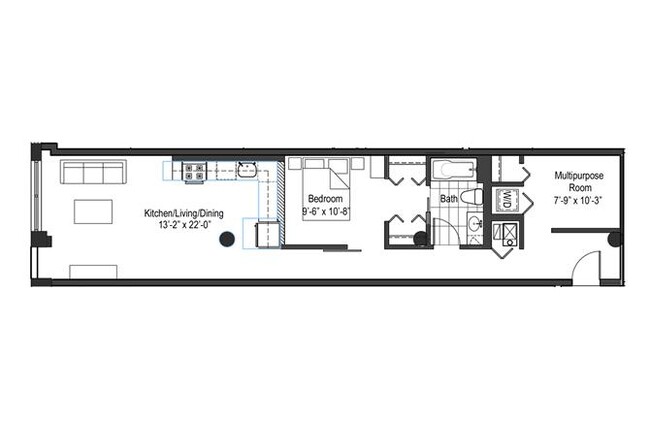 Floorplan - 13thirteen Randolph Street Lofts