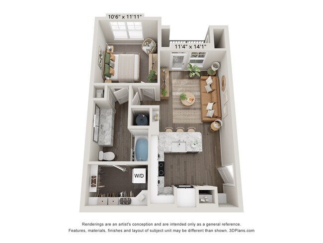 Floorplan - Lenox Sienna | Apartments & Townhomes