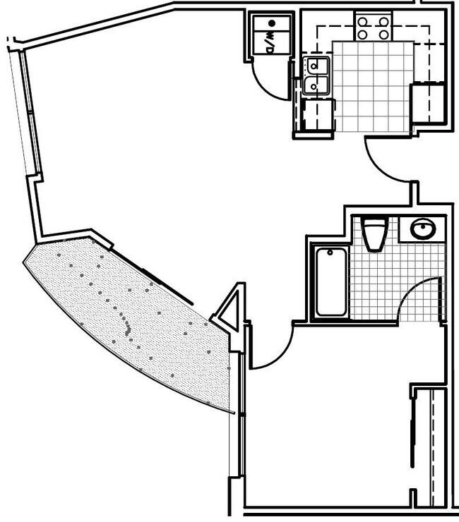 Biella 1x1 floor plan PR SM Biella LLC - PR SM Biella LLC