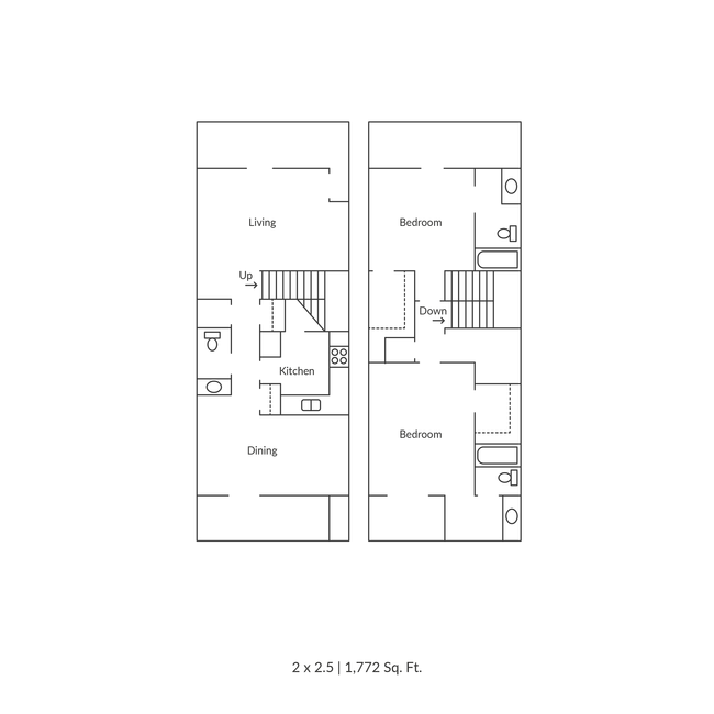 NPV floorplans_2x2.5-04.png - Northpointe Village Apartments