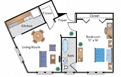 Floorplan - The Rodman Apartments