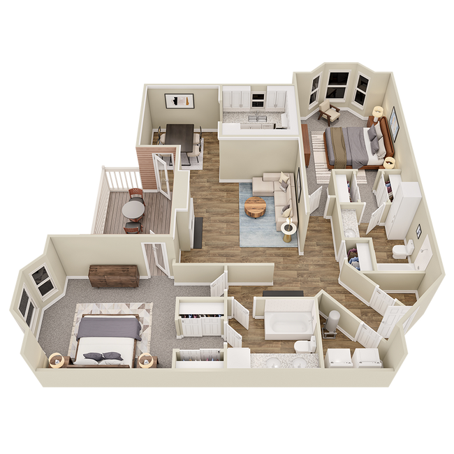 Floorplan - The Fairways at Birkdale Apartment Homes