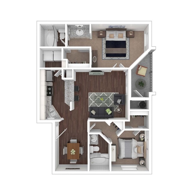 Floorplan - Noble Park Apartments