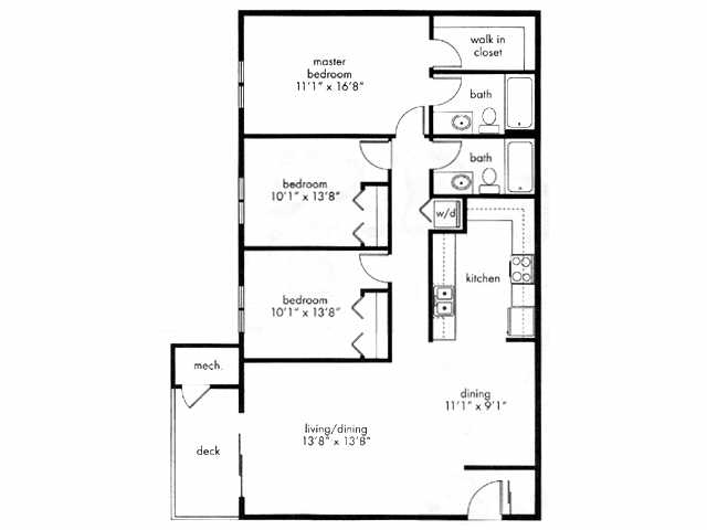 Floorplan - Village of Westover Apartment Homes