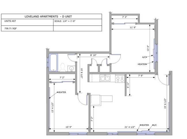 Da Vinci (D Unit) - Loveland Apartments & Suites