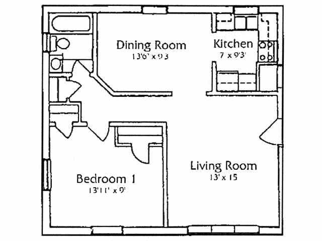 1BR/1BA - Parkwood Manor