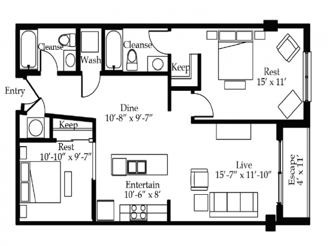 Floorplan - The Marquee at Belle Meade