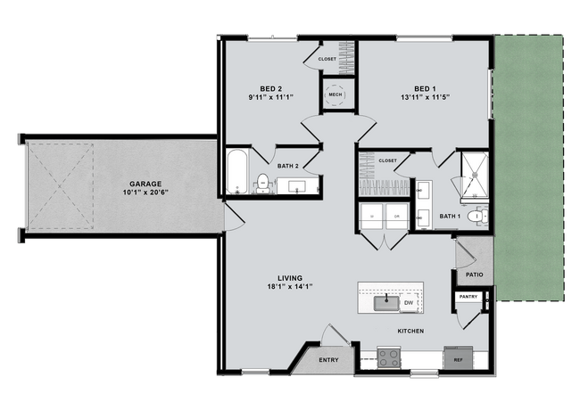 Floorplan - parcHAUS at Paloma Creek