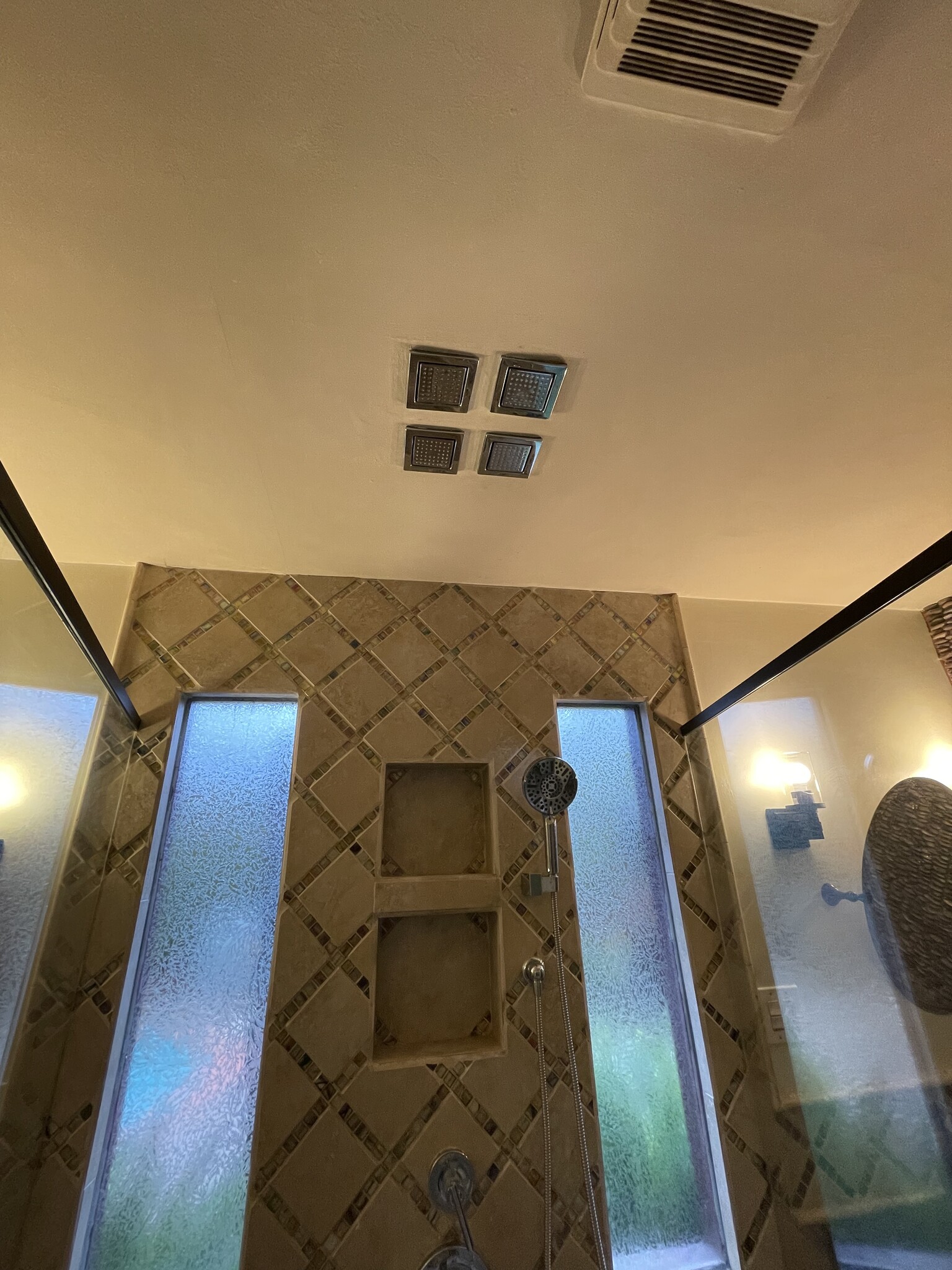 Rain shower system over head - 163 California Ave