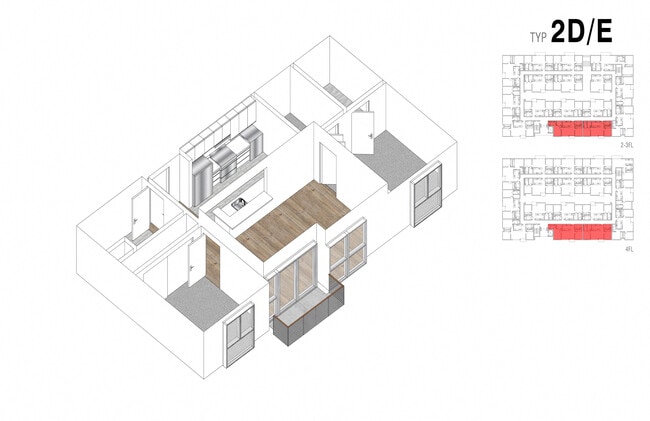 Floorplan - Lido Apartments - 4847 Oakwood