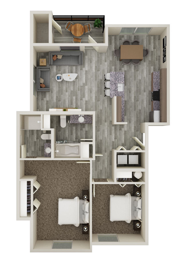 RHR_2x2 Unit A- 1026 SF_Floorplan.jpg - Reserve at Hunters Ridge