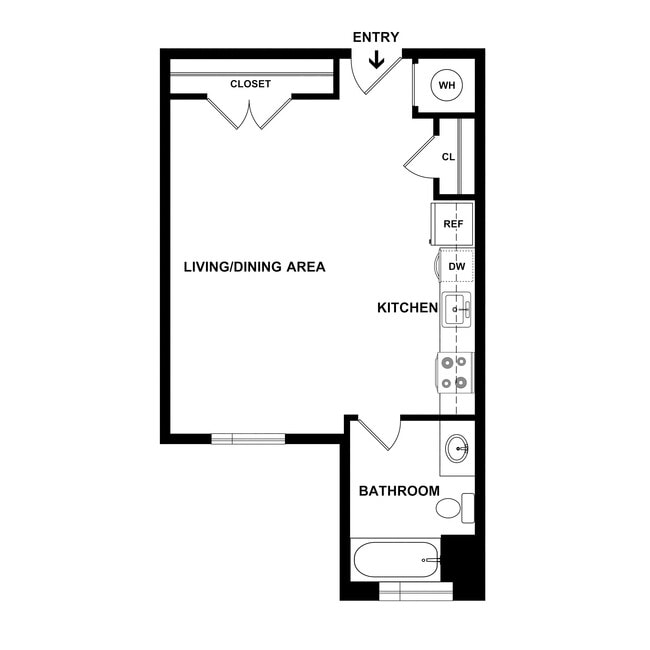 The Springs - Studio, 1 Bath, 396 sq. ft. - The Springs Apartments