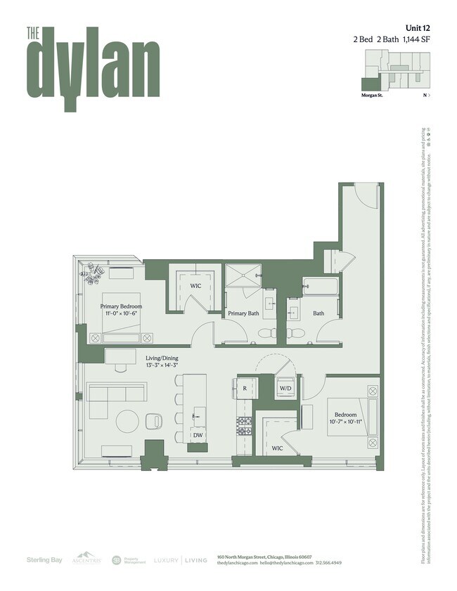 Floorplan - The Dylan Chicago
