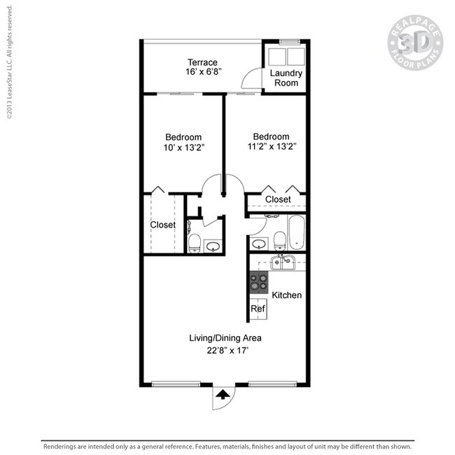2 br 1.5 ba 875 - Coronado Springs East