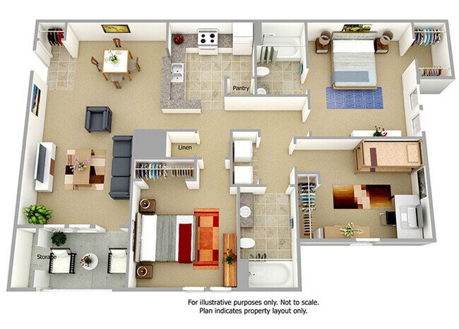 Floorplan - Autumn Wind Apartments