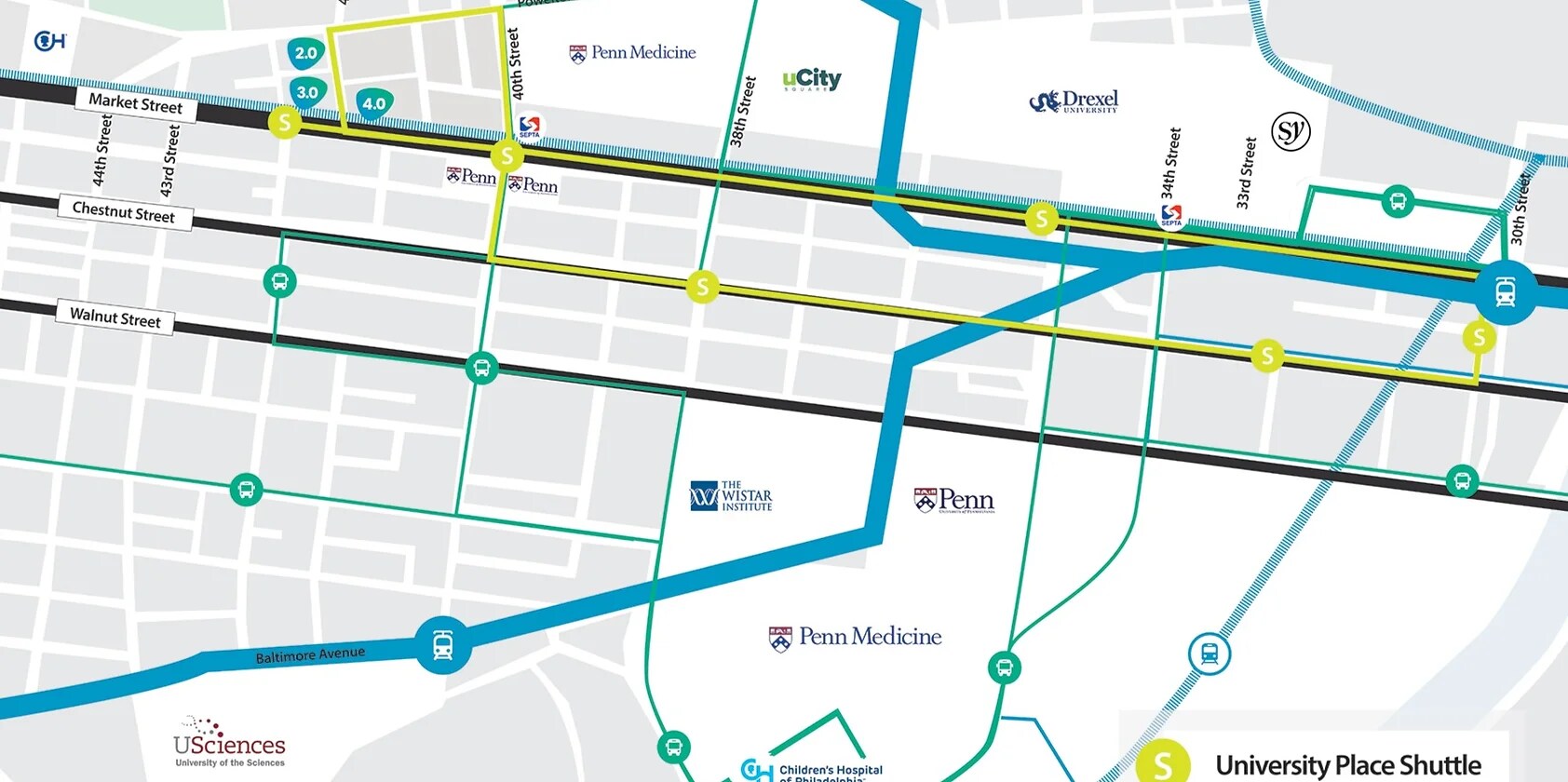 Access To Penn Medicine, uPenn, Drexel and Public Transportation - 4037 Powelton Ave