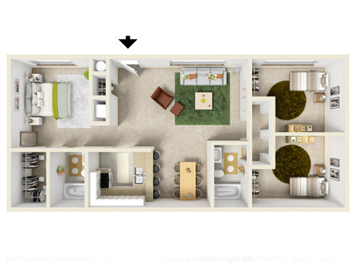 Floorplan - Mountain View Apartments