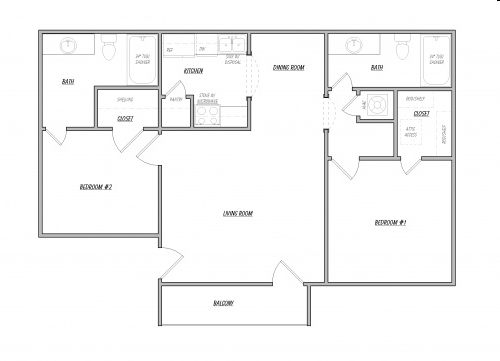 2BR/2BA - Mill Creek Apartments