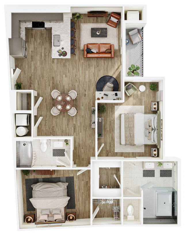 Floorplan - The Seventeen Hundred on East
