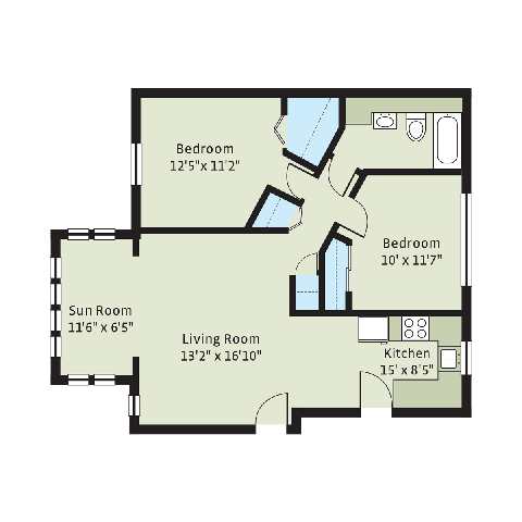 Floorplan - 5401-5409 S. Cottage Grove Avenue