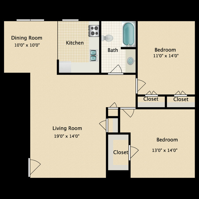 Floorplan - Prospect Hill Apartments