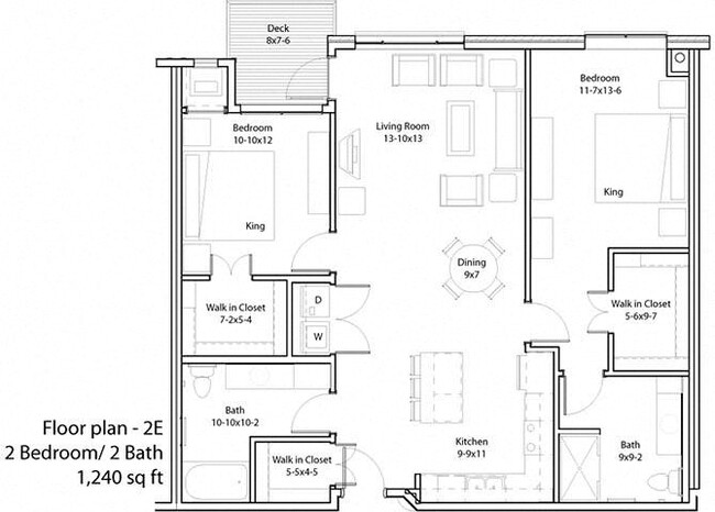 Floorplan - The Cavanagh 55+ Apartments