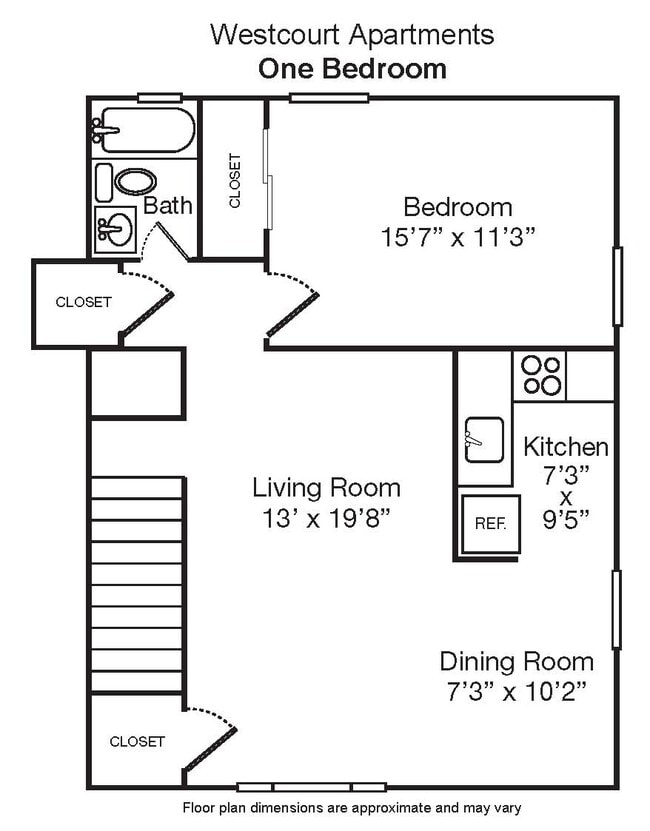 Floorplan - Westcourt Apts.