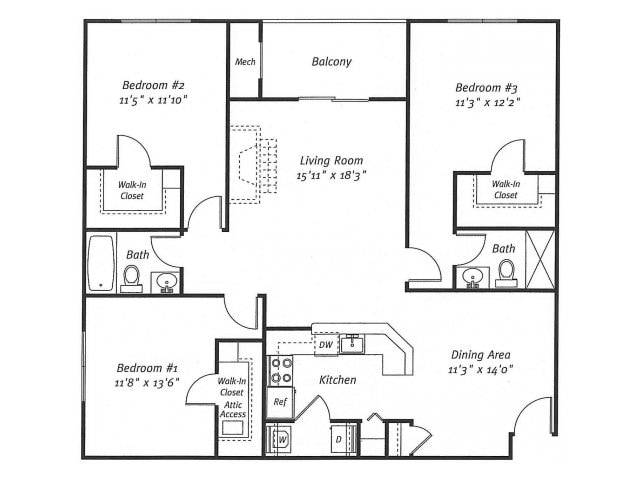 Floorplan - Residences at Westborough Station