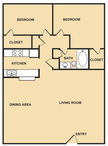 Plan B2 - Tanglewood Place Apartments